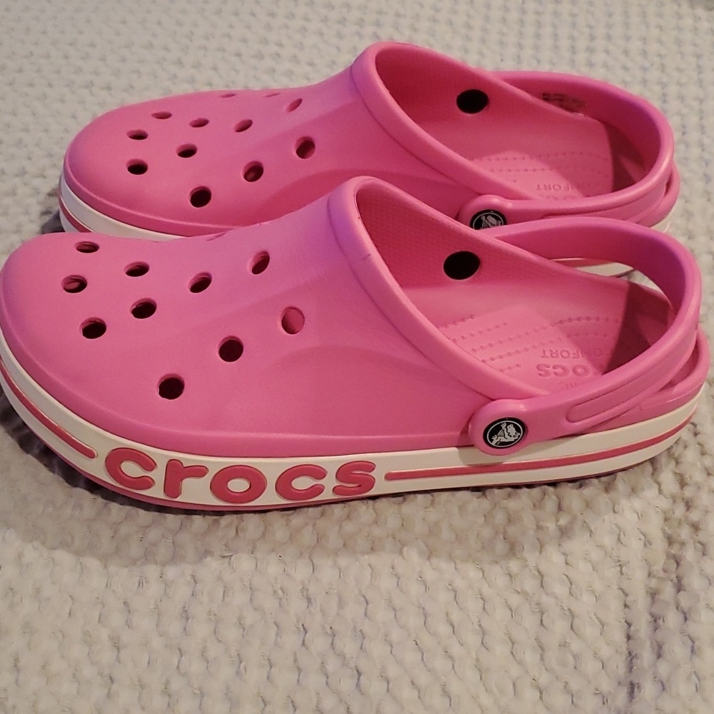 Crocs Bayaband pink Clogs Size m11/w13 (#25)